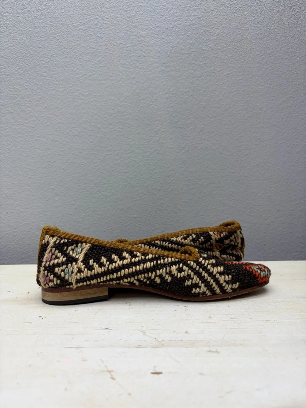 Artemis Wool Carpet Loafers Size 36